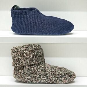 Bombas Youth Gripper Slipper 2 Pairs,  Size 1-5, Grey Navy
